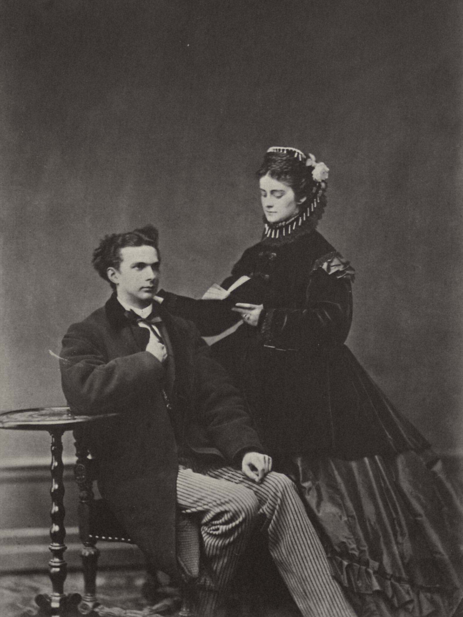 King Ludwig II and his fiancée, Princess Sophie, Duchess of Bavaria